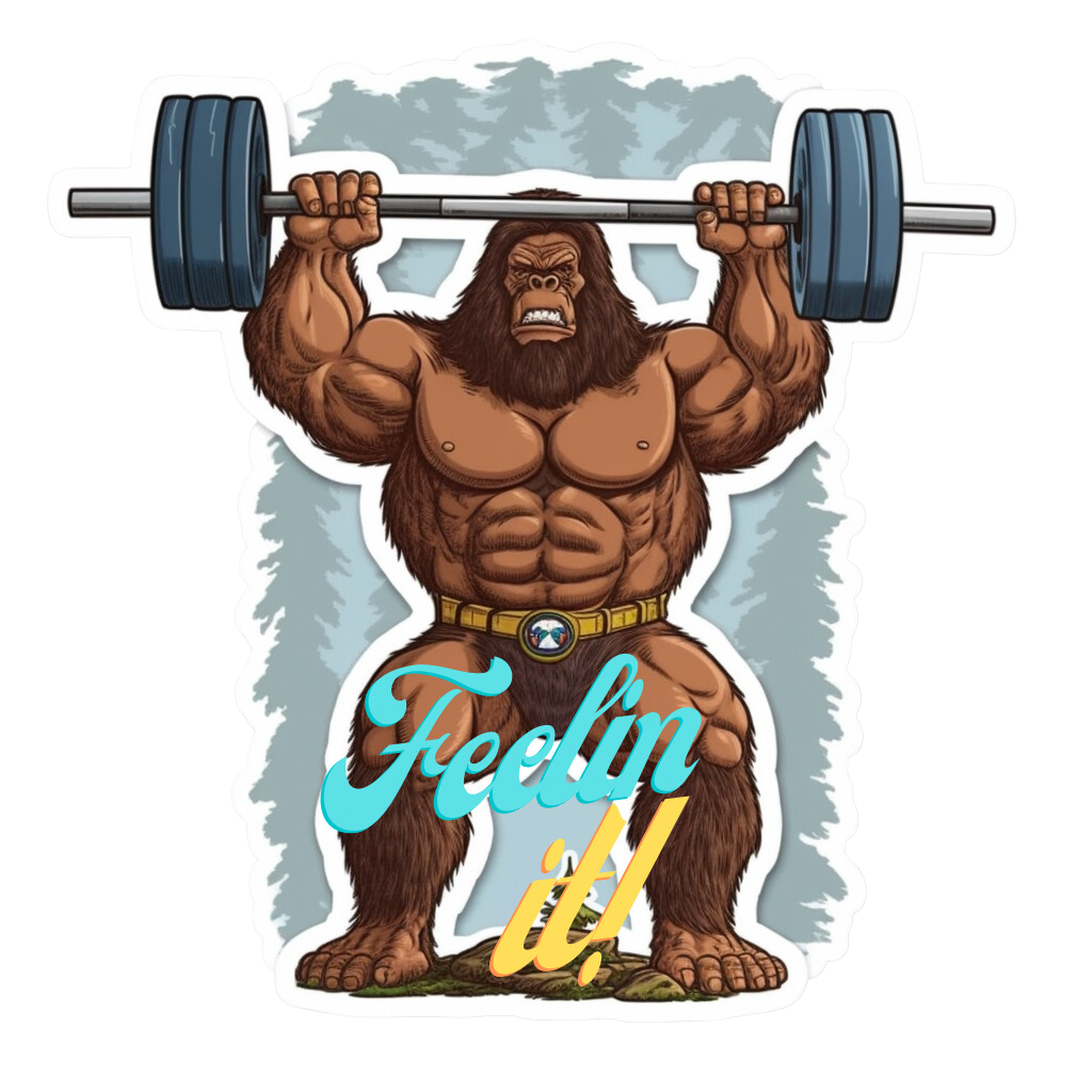 Sasquatch Pumping Iron