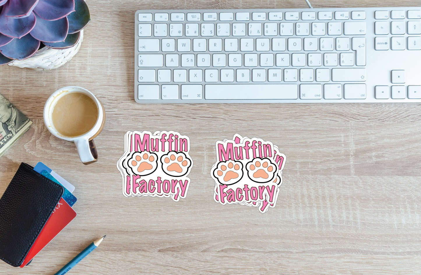 Muffin Factory Die Cut Sticker