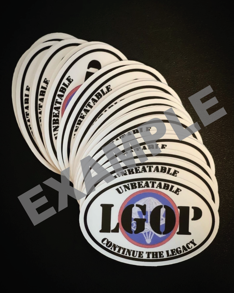 Oval Cut Stickers